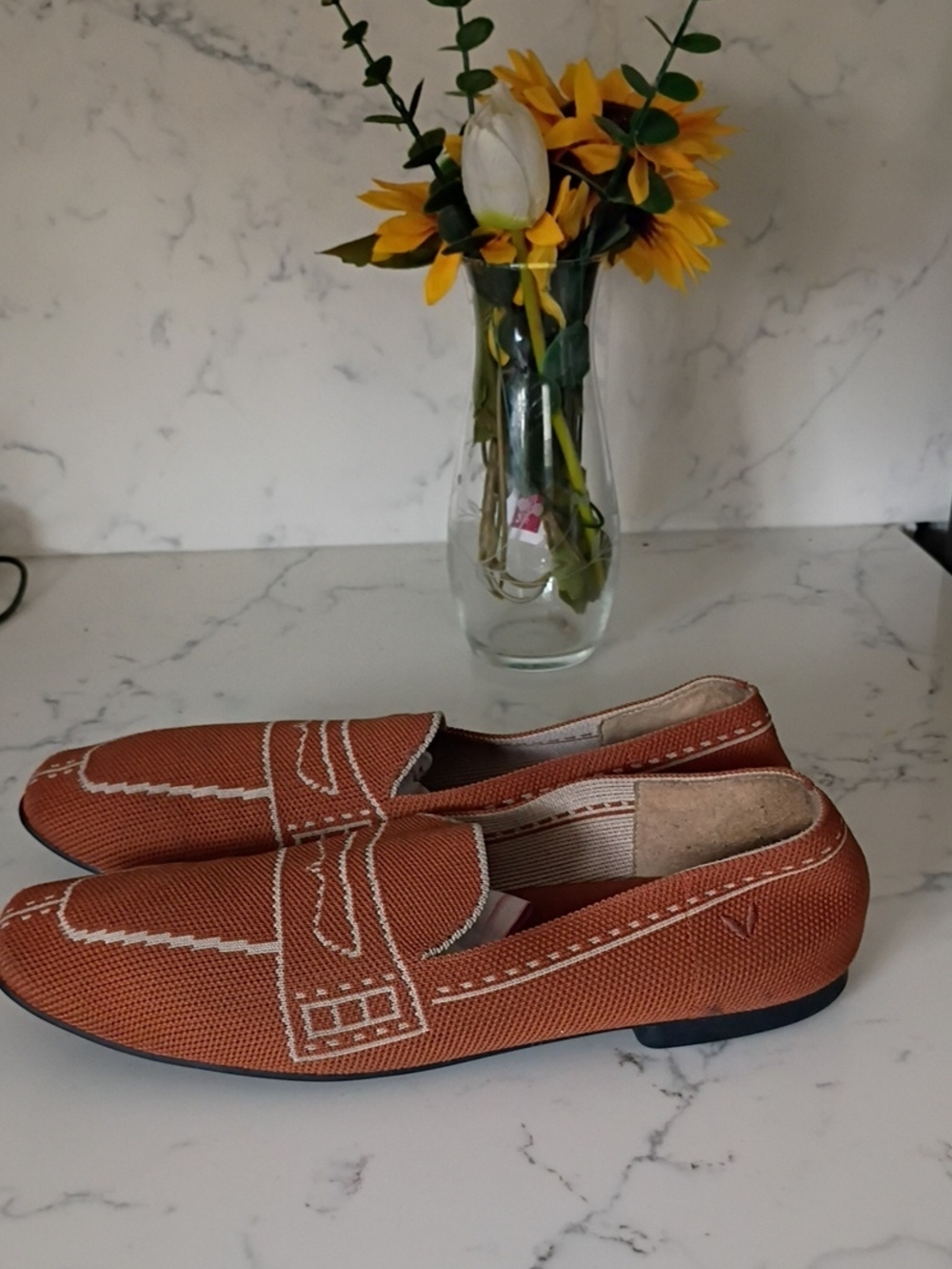 Vivaia Women Casual Slip-On Loafers in Rust Brown